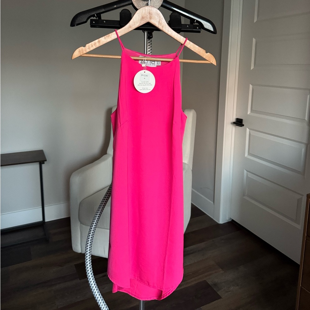 Hot Pink Slip Dress - NWT - US 4
